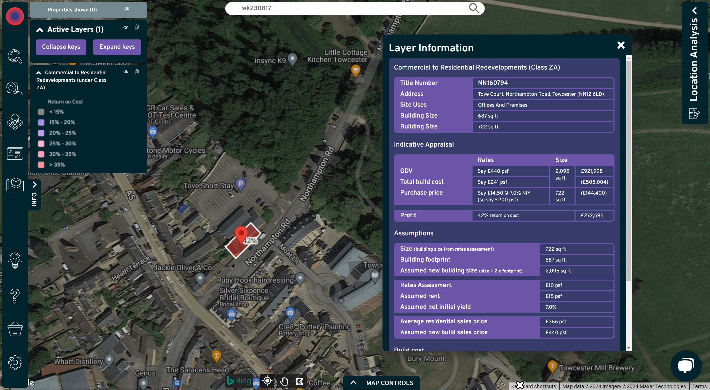 PD Class ZA strategy layer and popup