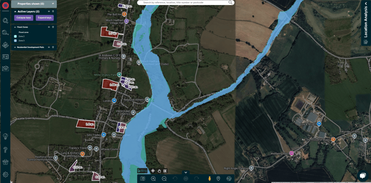 Flood zone overlay with resi dev filter