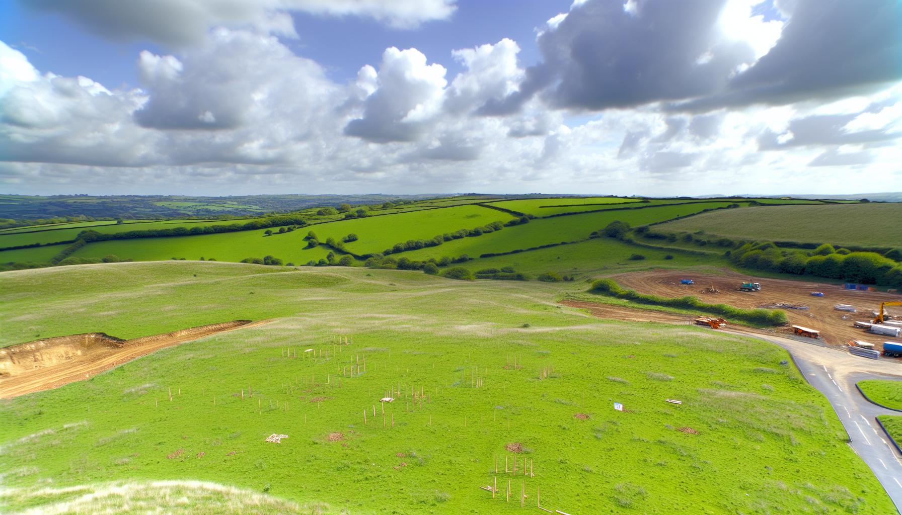 British land waiting to be redeveloped into houses